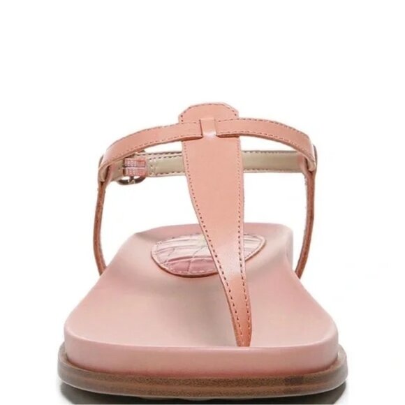NEW | Sam Edelman Naomi Salmon Pink T Strap Sandal 6.5 - Picture 2 of 6